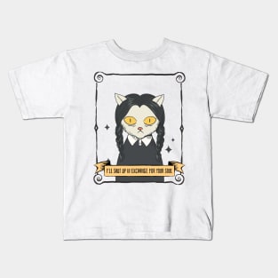 I'll Shut up in Exchange for your Soul - Cat Kids T-Shirt